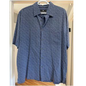 Toscana Mens 100% Silk Button Up Size L